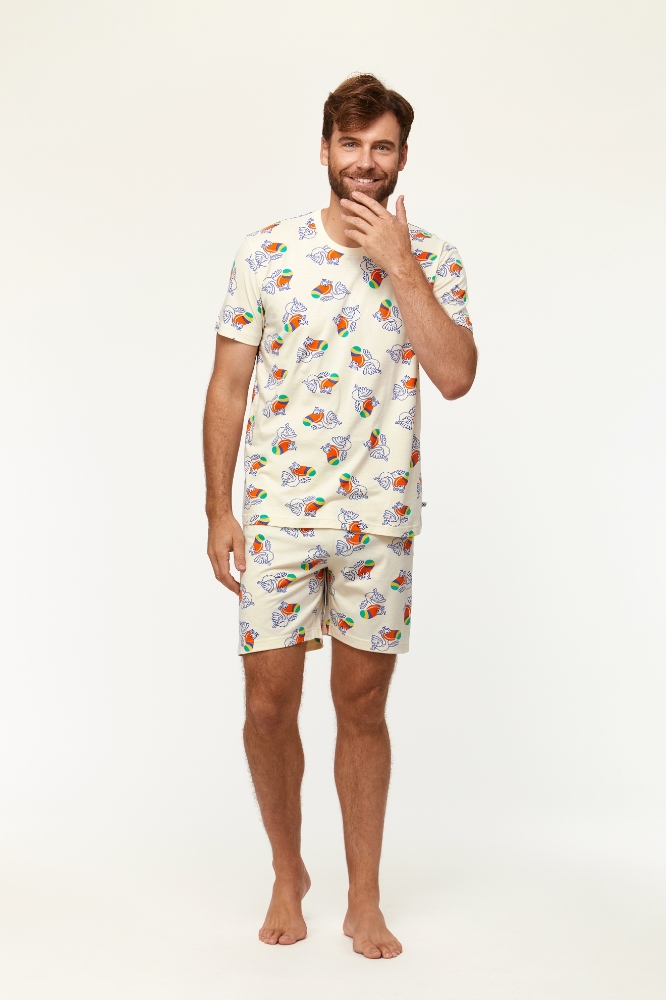 Erkek Pijama-Pza - 912-Baskılı