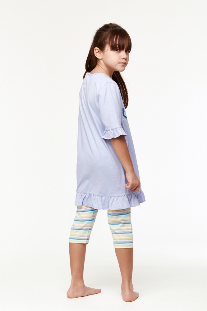 2-8 Yaş Kız Çocuk Pijama-Tun - 306-Lavanta