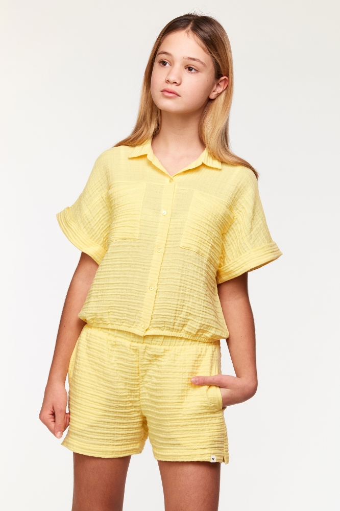 10-16 Yaş Kız Çocuk Pijama-Ypf - 609-Açık Sarı