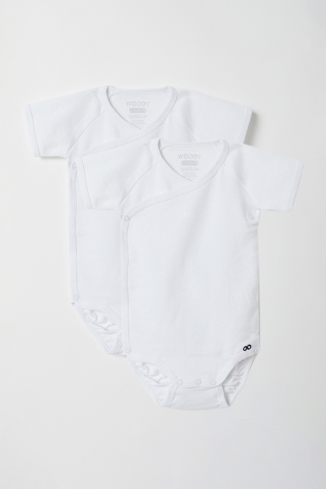 Pamuklu 2’li Bebek Body-Rcs - 100-Beyaz