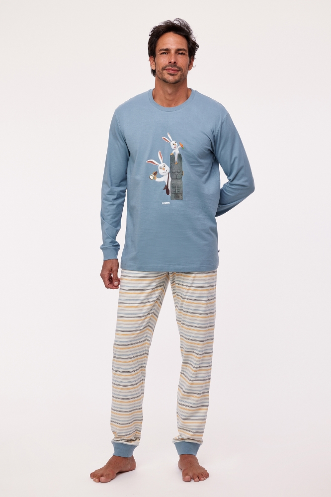Erkek Pijama-Plc - 177-Deniz Mavisi