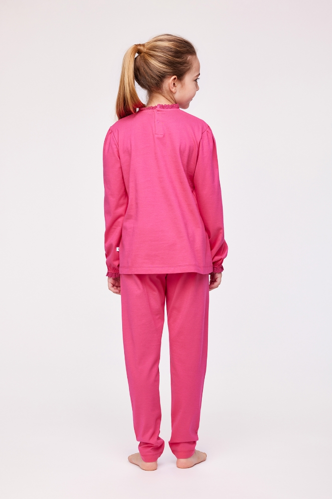10-16 Yaş Kız Çocuk Pijama-Plh - 388-Neon Pembe