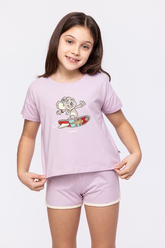 10-16 Yaş Kız Çocuk Pijama-Pzg - 313-Lila