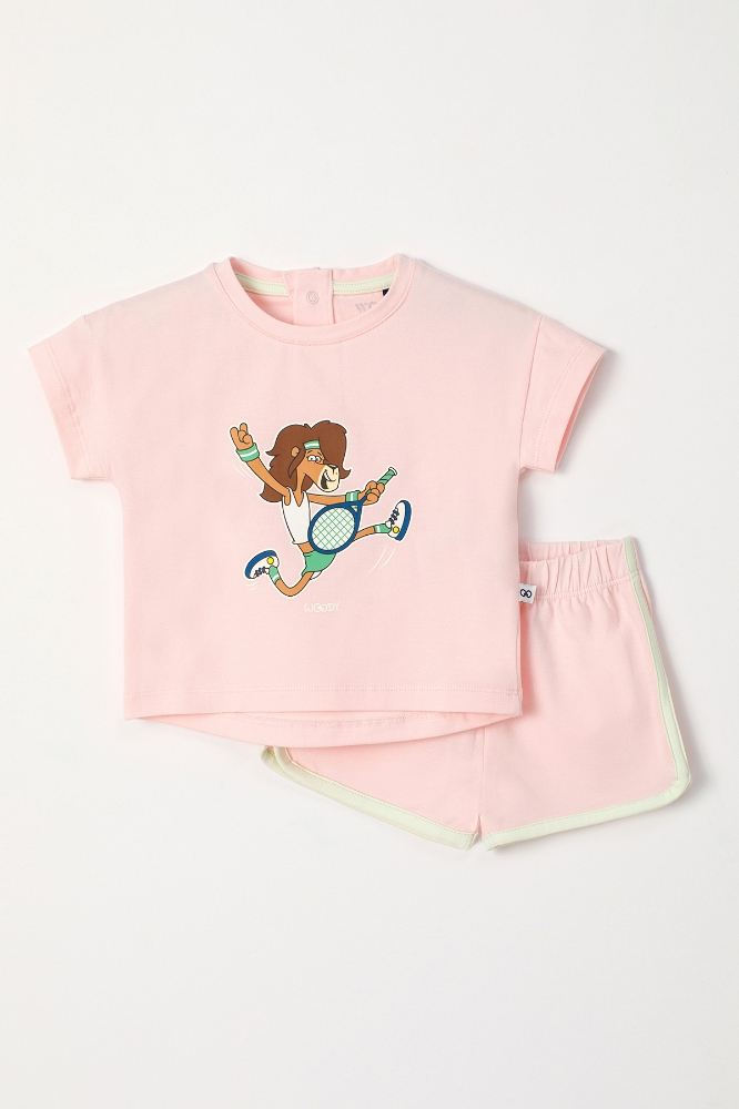 Pamuklu Kız Bebek Pijama-Pzg - 406-Pembe