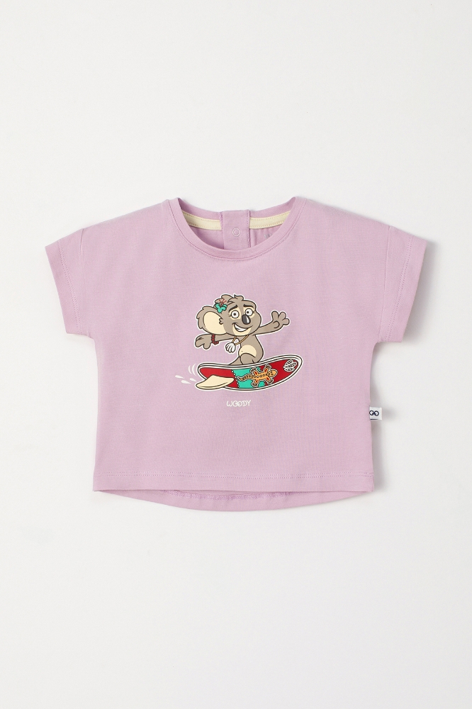 Pamuklu Kız Bebek Pijama-Pzg - 313-Lila