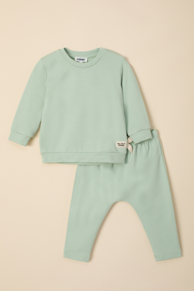 Pamuklu Bebek Pijama-Bpc - 720-Mint Yeşili