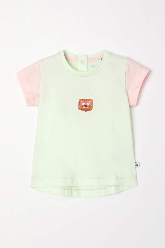 Pamuklu Kız Bebek Pijama-Bst - 706-Mint Yeşili