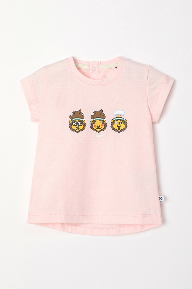 Pamuklu Kız Bebek Pijama-Bst - 406-Pembe