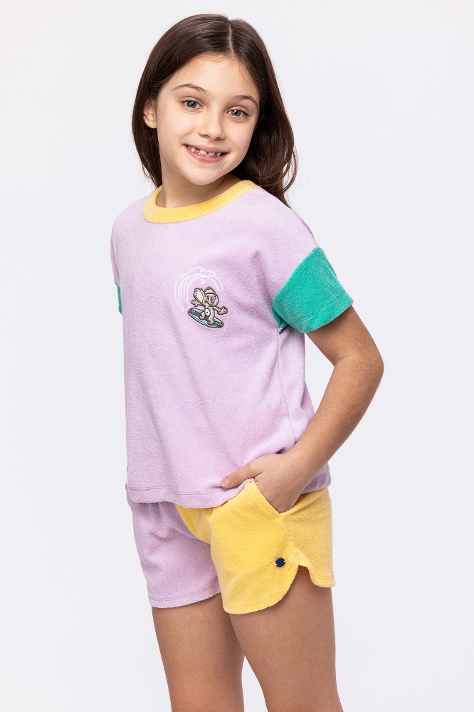 10-16 Yaş Kız Çocuk Pijama-Bsa - 313-Lila