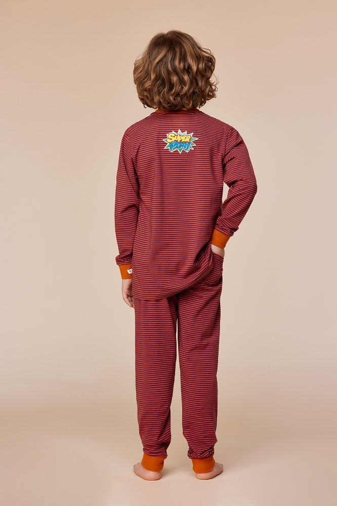 2-8 Yaş Erkek Pijama-Plc - 936 Z Strıpe Pony Boys