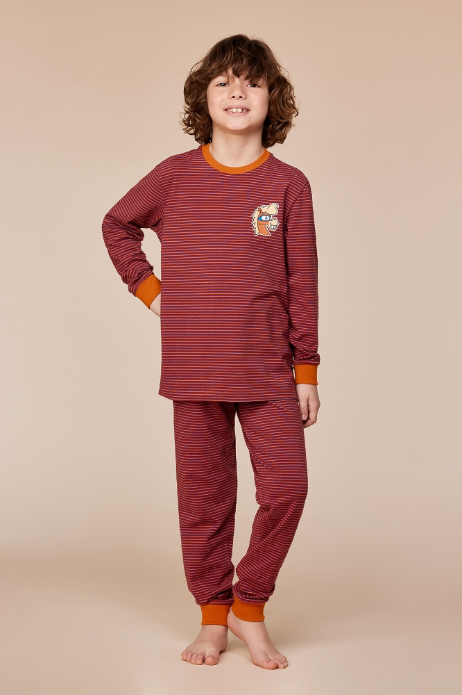 2-8 Yaş Erkek Pijama-Plc - 936 Z Strıpe Pony Boys
