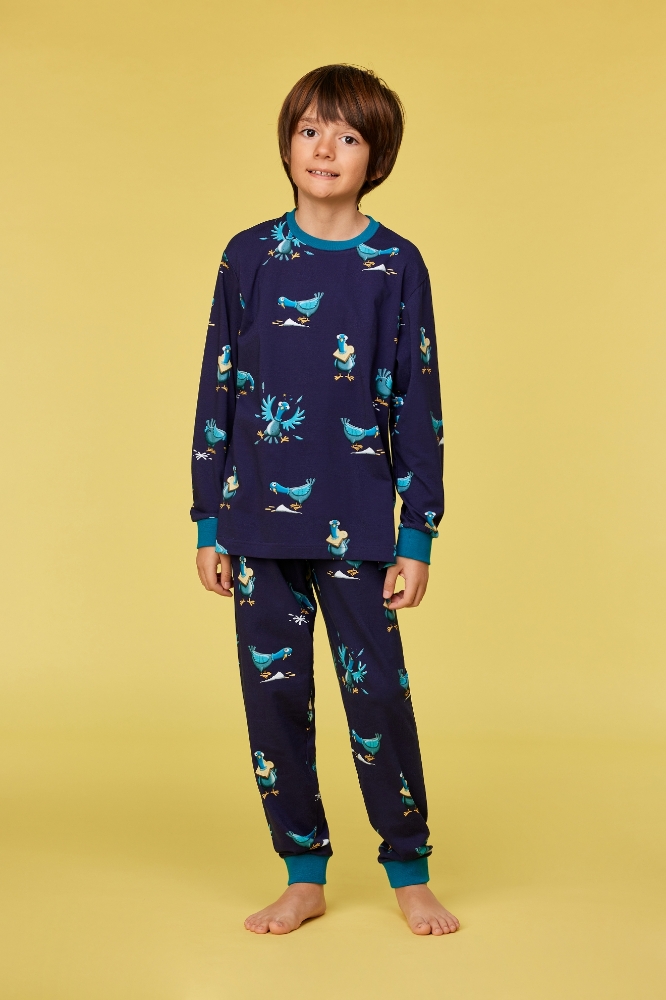 2-8 Yaş Erkek Pijama-Plc - 930 Z Aop Pgeon Boys