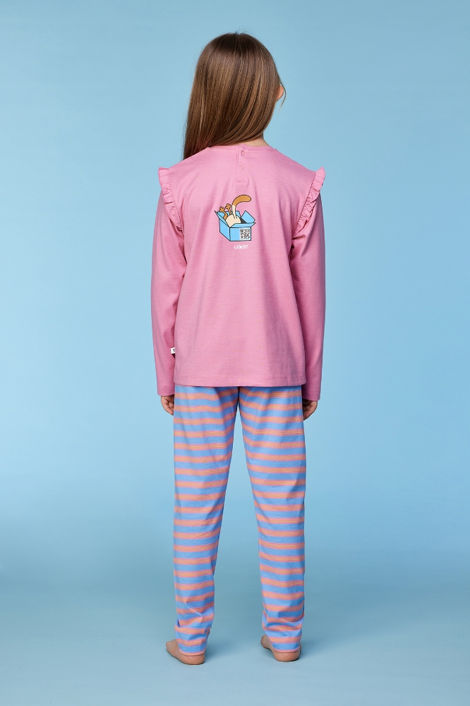 10-16 Yaş Kız Pijama-Plg - 404 Wıld Rose