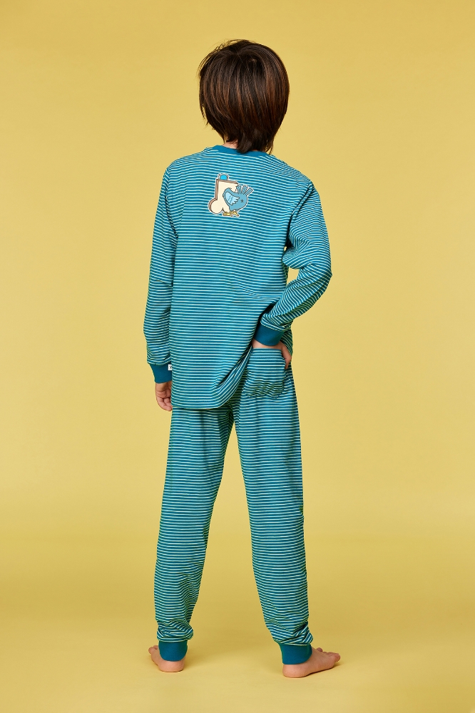 10-16 Yaş Erkek Pijama-Plc - 928 Z Strıpe Pıgeon Boys