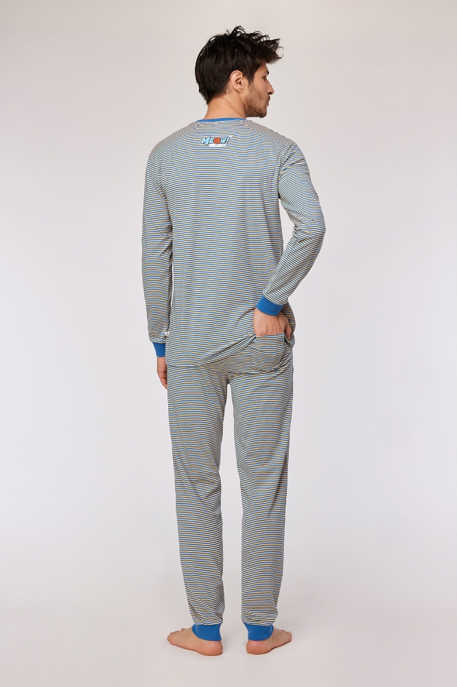 Pijama Takımı-Plc - 925 Z Strıpe Cat Boys