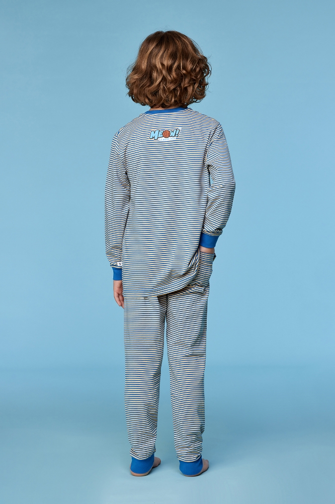 2-8 Yaş Erkek Pijama-Plc - 925 Z Strıpe Cat Boys