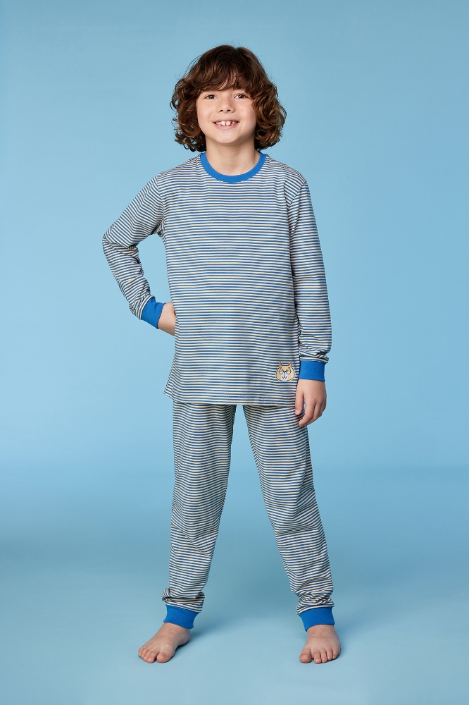 2-8 Yaş Erkek Pijama-Plc - 925 Z Strıpe Cat Boys