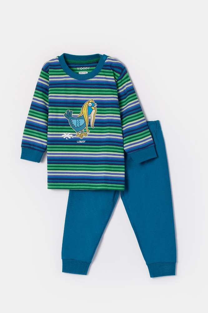 Erkek Bebek Pijama-Plc - 912 S Strıpe Pıgeon