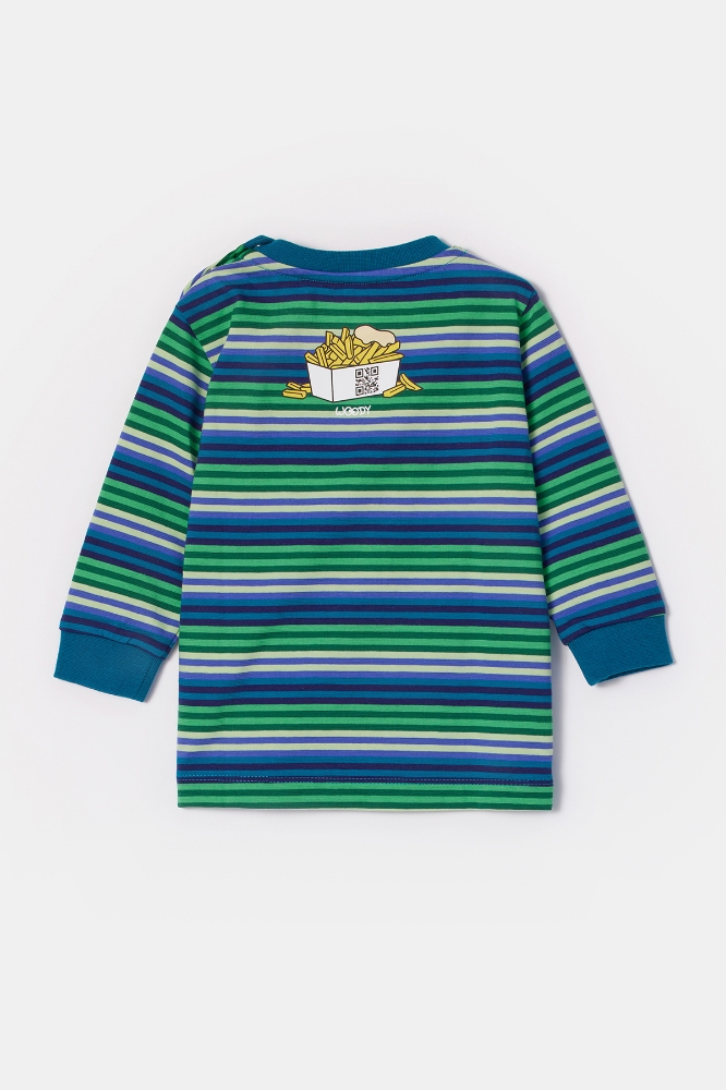 Erkek Bebek Pijama-Plc - 912 S Strıpe Pıgeon