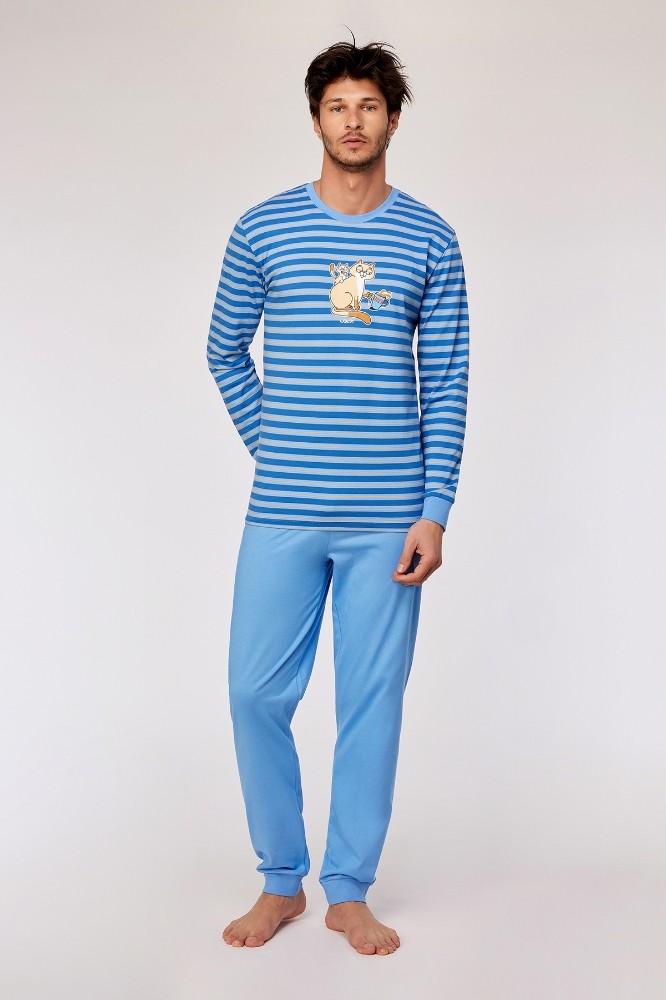 Pijama Takımı-Plc - 910 S Strıpe Cat Boys