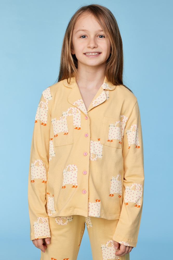 2-8 Yaş Kız Pijama-Ypd - 940 Z Aop Cat Studıo Gırls