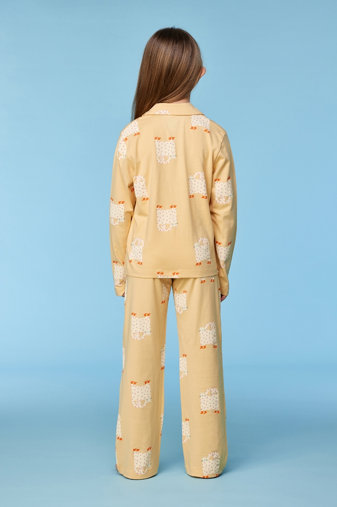 2-8 Yaş Kız Pijama-Ypd - 940 Z Aop Cat Studıo Gırls