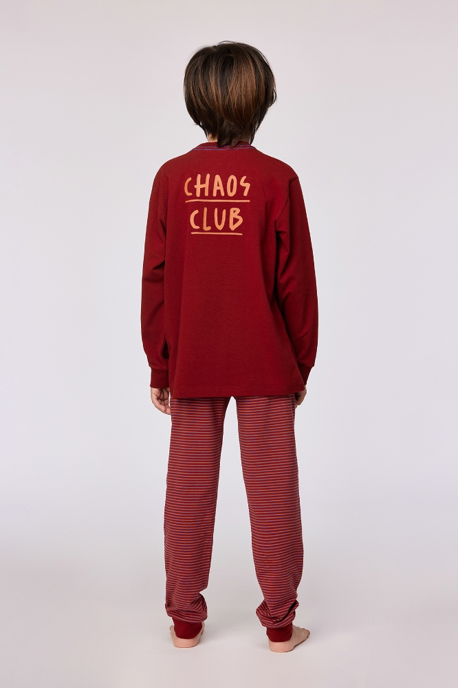 10-16 Yaş Erkek Pijama-Qtr - 495 Sun Dred Tomato