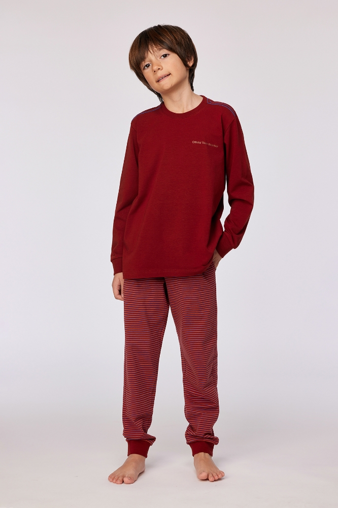 2-8 Yaş Erkek Pijama-Qtr - 495 Sun Dred Tomato