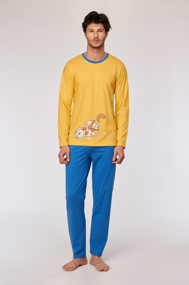 Pijama Takımı-Plu - 645 Yolk Yellow