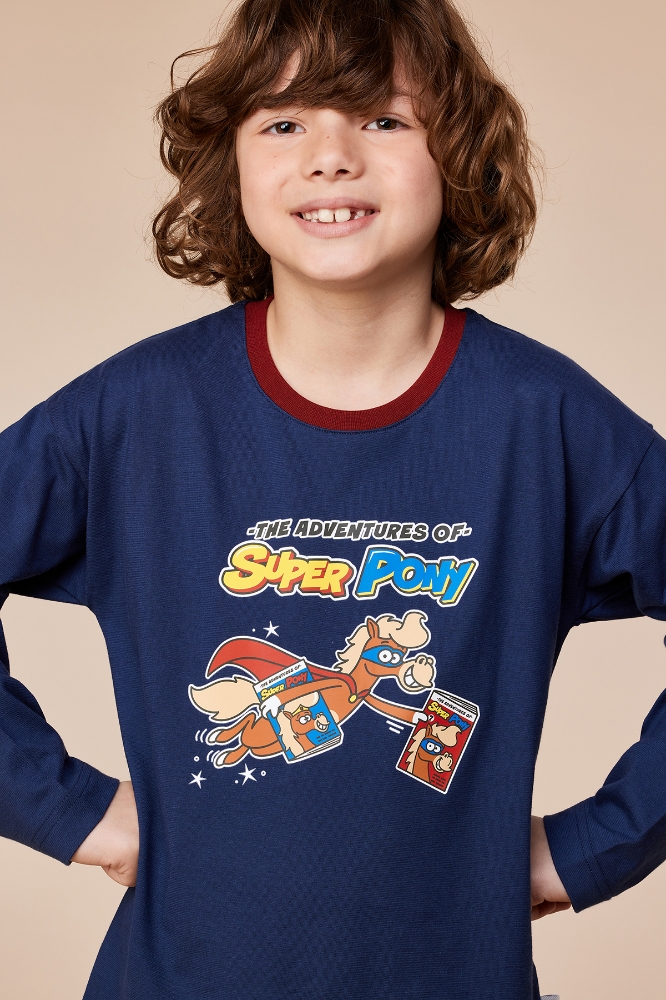 10-16 Yaş Erkek Pijama-Plu - 893 Naval Academy