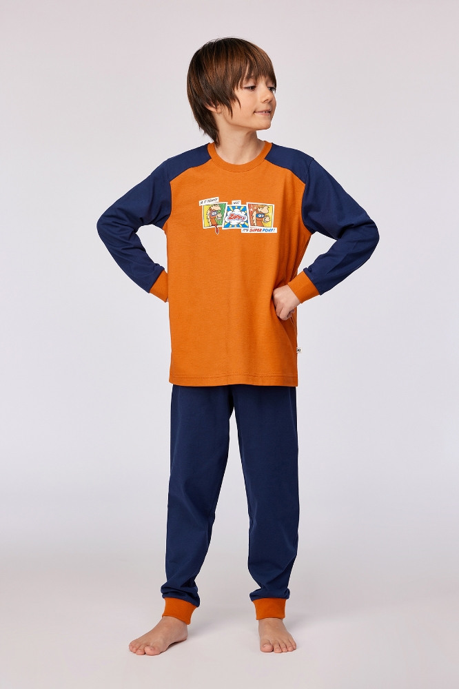 10-16 Yaş Erkek Pijama-Plk - 524 Rust