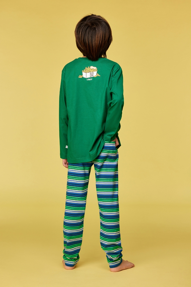 10-16 Yaş Erkek Pijama-Pls - 792 Verdant Green