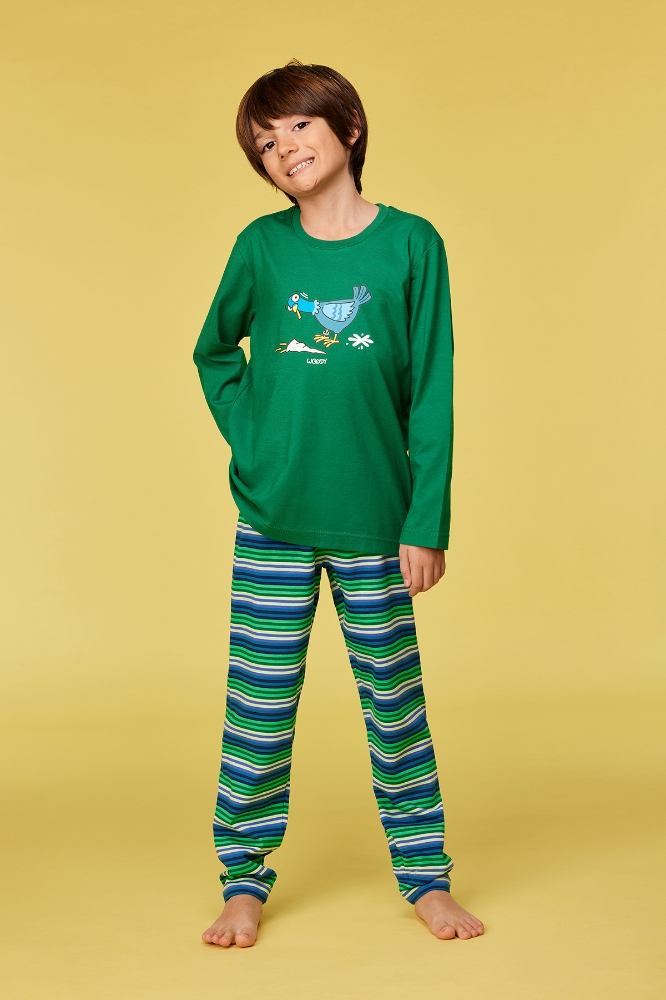 10-16 Yaş Erkek Pijama-Pls - 792 Verdant Green