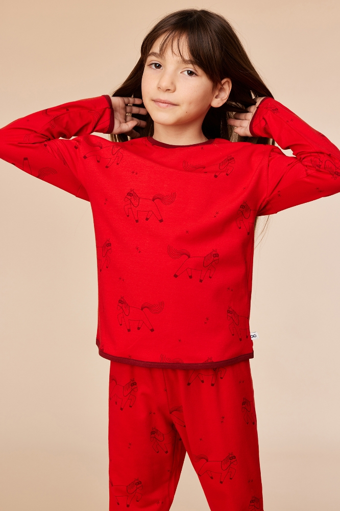 2-8 Yaş Kız Pijama-Pzg - 934 Z Aop Pony