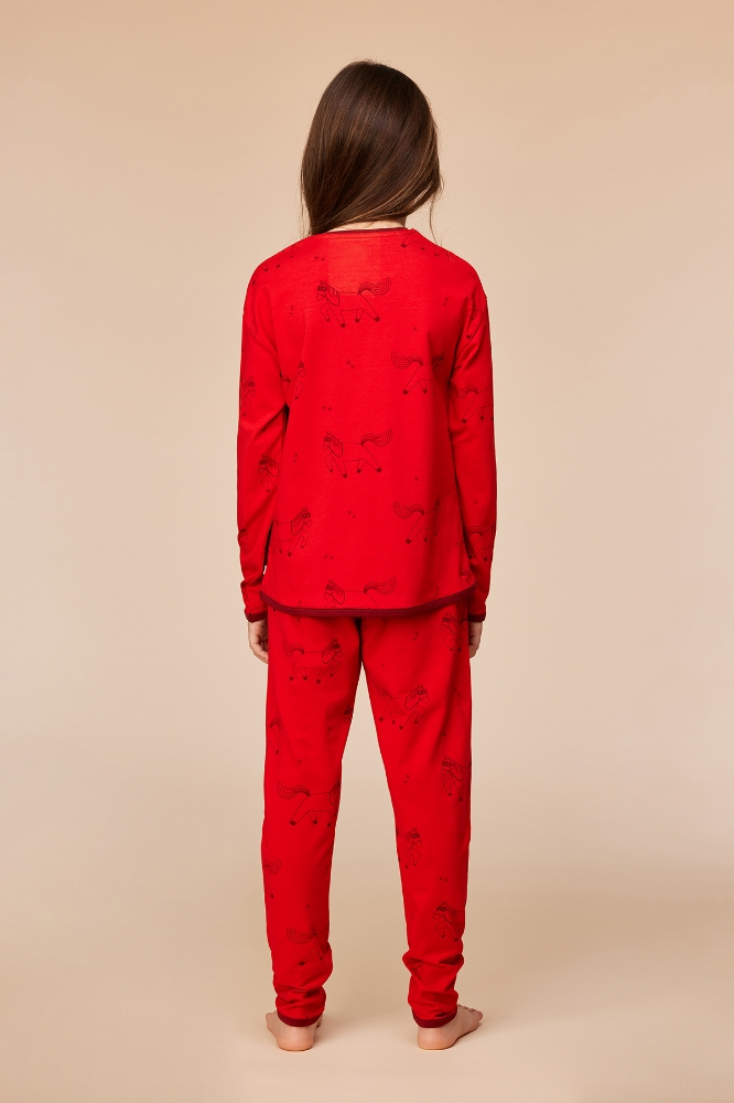 10-16 Yaş Kız Pijama-Pzg - 934 Z Aop Pony