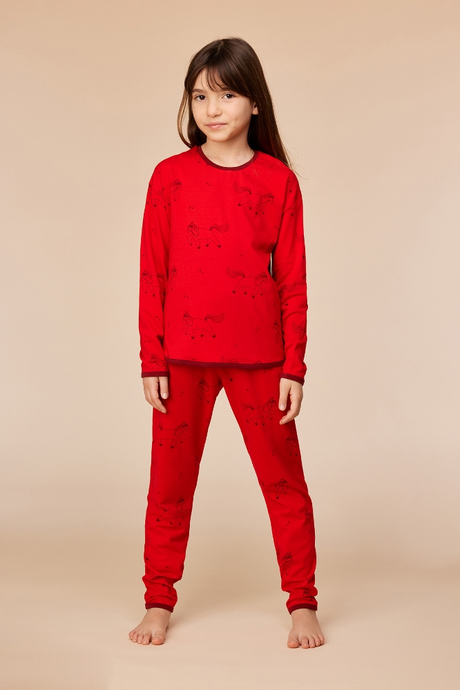 10-16 Yaş Kız Pijama-Pzg - 934 Z Aop Pony