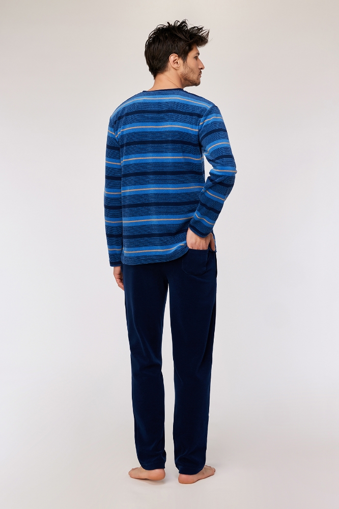 Erkek Pijama-Mvl - 943 Velvet Polar Strpe 1