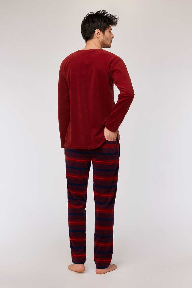 Erkek Pijama-Mvl - 495-bordo
