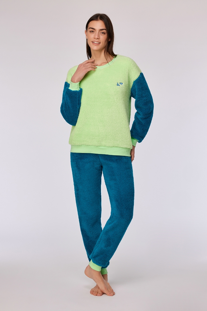 Kadın Pijama-Pym - 760-yeşil