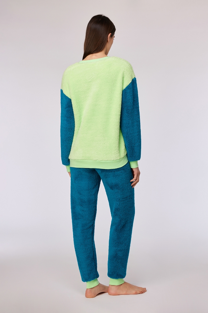 Kadın Pijama-Pym - 760-yeşil