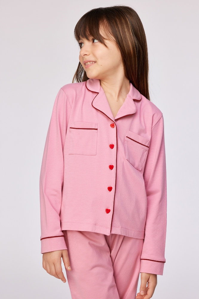 2-8 Yaş Kız Pijama-Ypd - 404 Wıld Rose